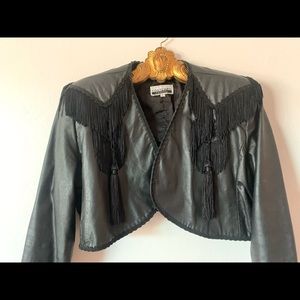 Vintage 90s Contempo Casuals Leather Moto jacket